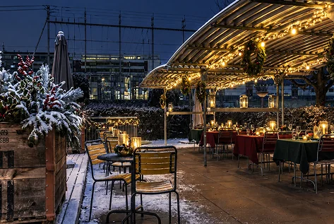 Outdoor Winter Terrace
